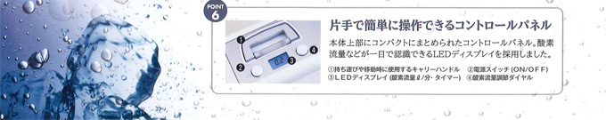 POINT 6. 片手で簡単に操作できるコントロールパネル