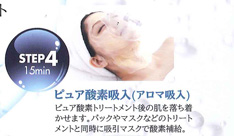 STEP4. ピュア酸素吸入（アロマ吸入）