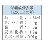 栄養成分表示
