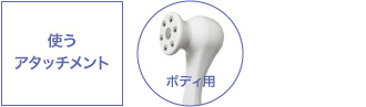 使うアタッチメント：ボディ用
