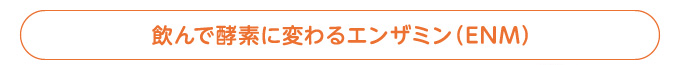 飲んで酵素に変わるエンザミン（ENM）