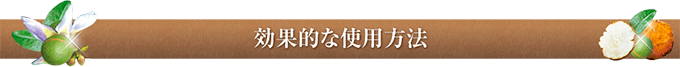 効果的な使用方法