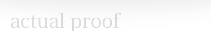 actual proof